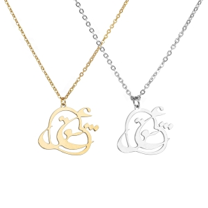 Loving Steel: A Heart-Shaped Necklace
