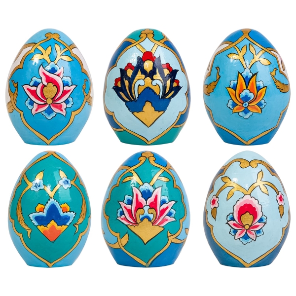 Turquoise Tazhib Nowruz Egg