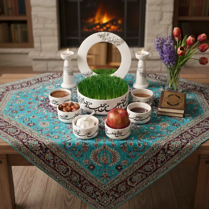 Calligraphy Bowls Haft Sin Set