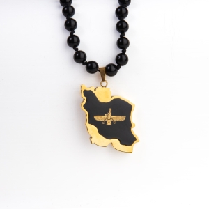 24k Farvahar Iran Necklace
