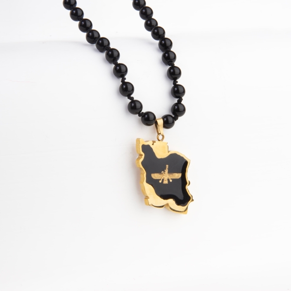 24k Farvahar Iran Necklace