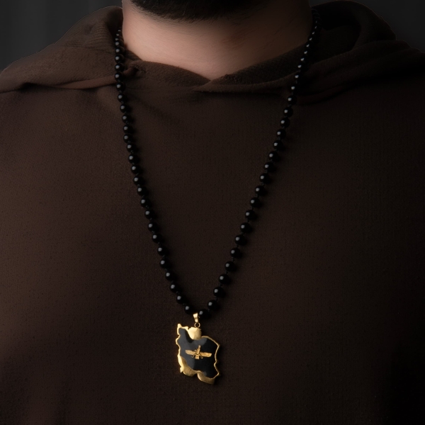 24k Farvahar Iran Necklace