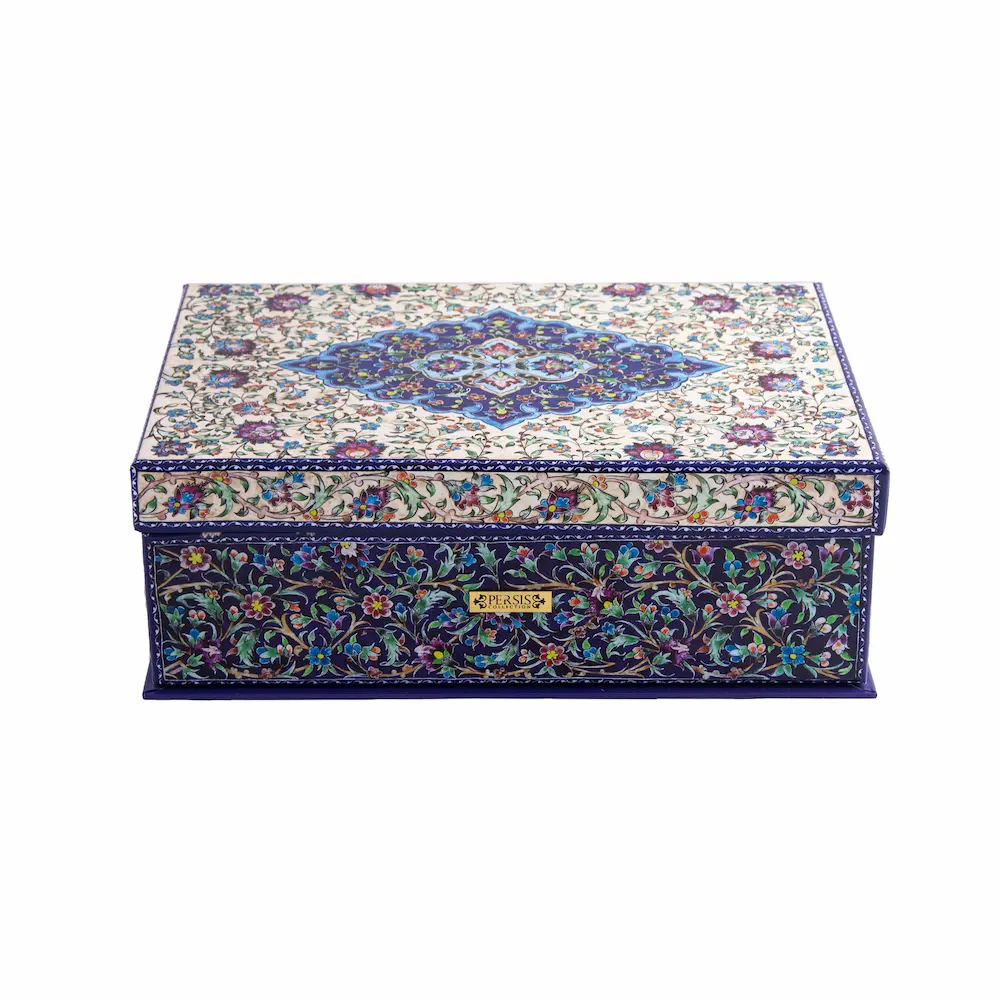 Minakari Tea Set for Two - Enamel Gift Set