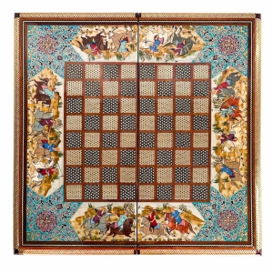 Naghsh e Jahan Khatam Backgammon and Chess Set