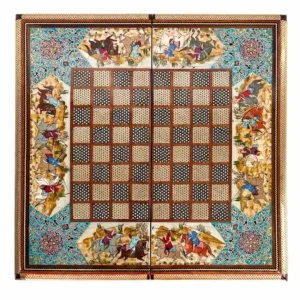 Naghsh e Jahan Khatam Backgammon and Chess Set