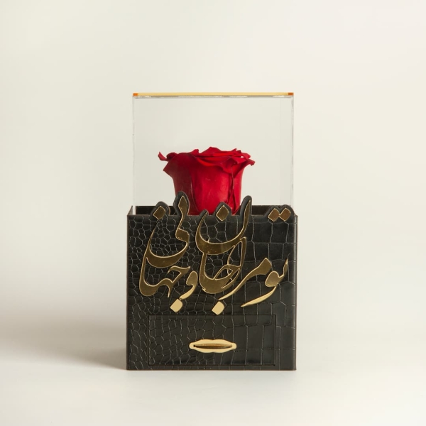 Preserved Rose Freedom Love 18k Gold Earrings