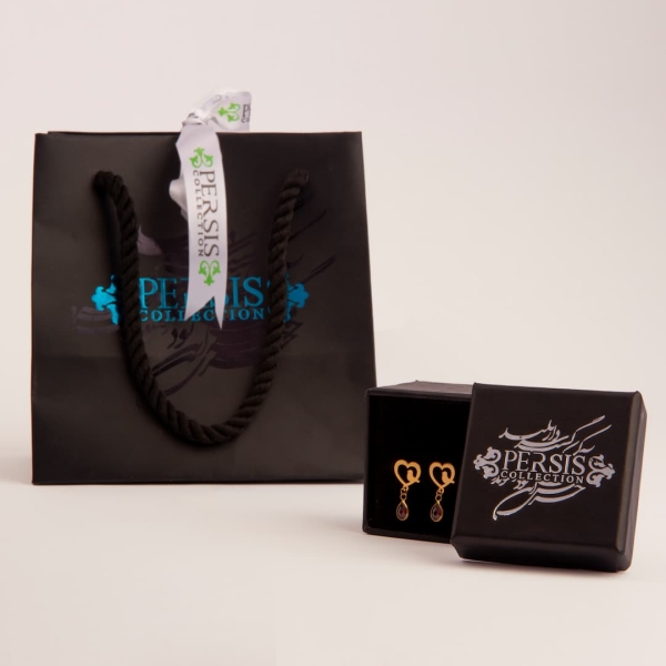 Preserved Rose Freedom Love 18k Gold Earrings