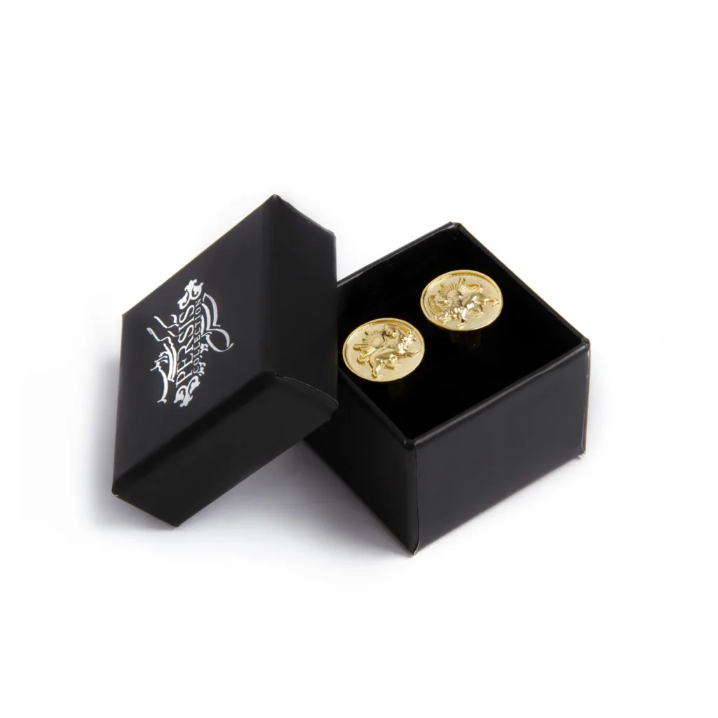Golden Lion and Sun Cufflinks