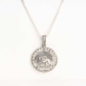 Lion and Sun 925 Silver Necklace
