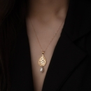 Maman 18k Gold and Pearl Necklace