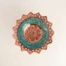 Turquoise Raised Platter 17cm