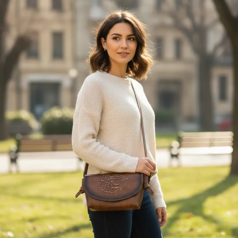 Mashgh Leather Shoulder Bag