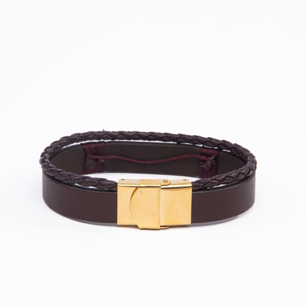 Farci Name Personalised Double Leather Bracelet