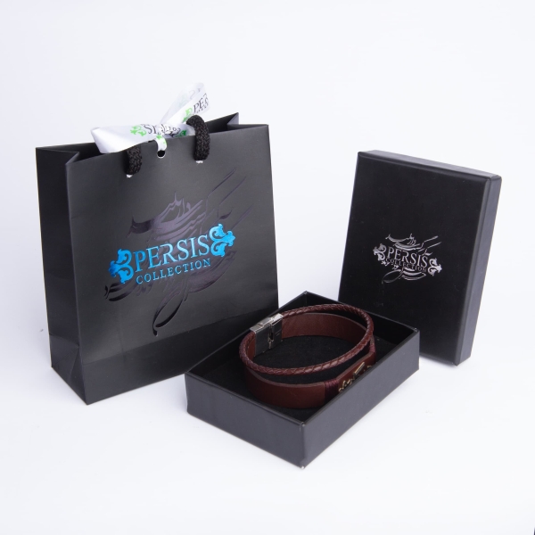 Farci Name Personalised Double Leather Bracelet