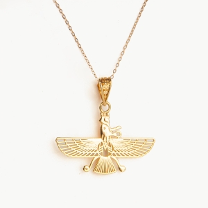 Farvahar 18k Gold Necklace 30mm