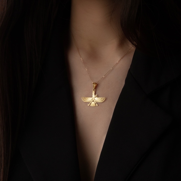Farvahar 18k Gold Necklace 25mm