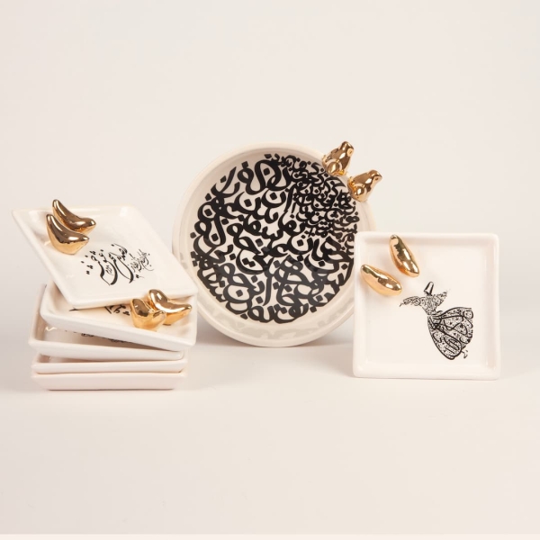 Mina Birds Plate Serveware Set