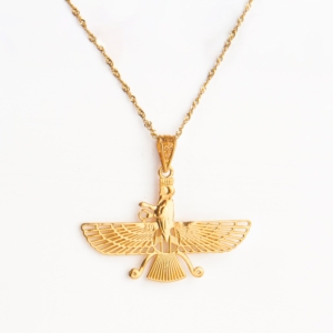 18k Gold Farvahar necklace 4cm