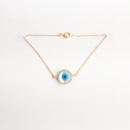 18k Gold Nazar Eye Protection Bracelet