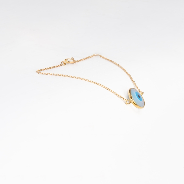 18k Gold Nazar Eye Protection Bracelet