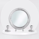 840 Silver Isfahan Ghalamzani Round Mirror Set