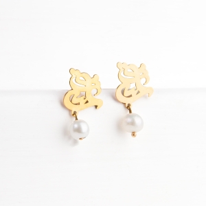Cherished Love - 18k Gold and Pearl Earrings