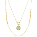 Elegant Sufi Sama Dance Necklace - 24k Gold