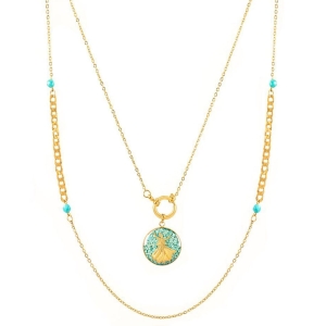 Elegant Sufi Sama Dance Necklace - 24k Gold