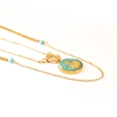Elegant Sufi Sama Dance Necklace - 24k Gold