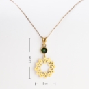 Emerald Green 18k Gold Eslimi Necklace