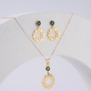 Emerald Green 18k Gold Eslimi Necklace