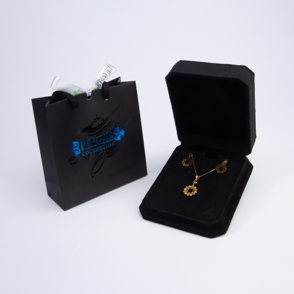 Emerald Green 18k Gold Eslimi Earrings