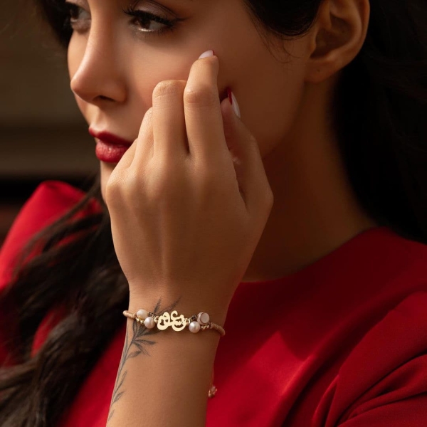 Eternal Love 18k Gold and Pearl Bracelet