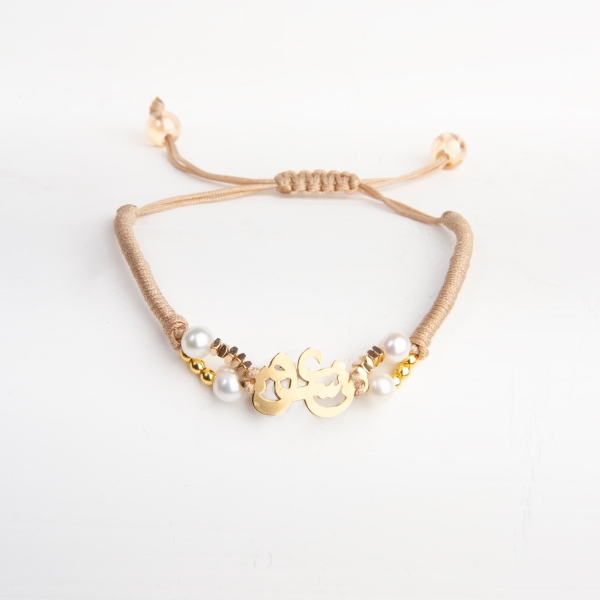 Eternal Love 18k Gold and Pearl Bracelet
