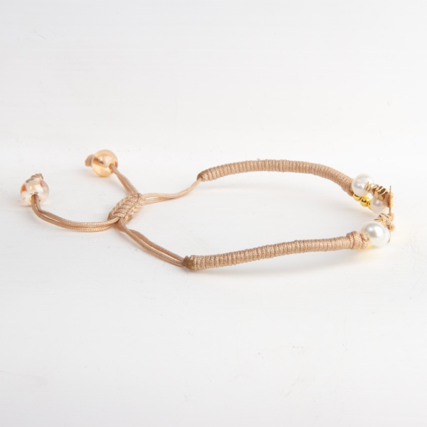 Eternal Love 18k Gold and Pearl Bracelet