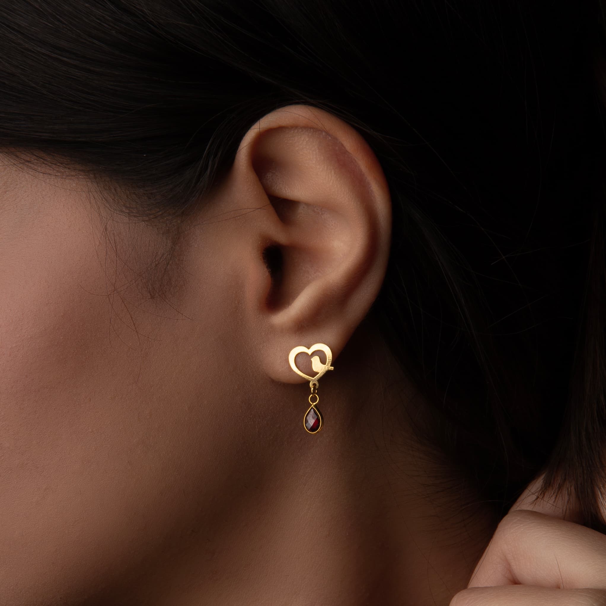 Freedom Love 18k Gold Earrings