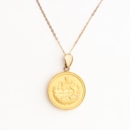 Persian Pahlavi 22k Gold Coin Necklace