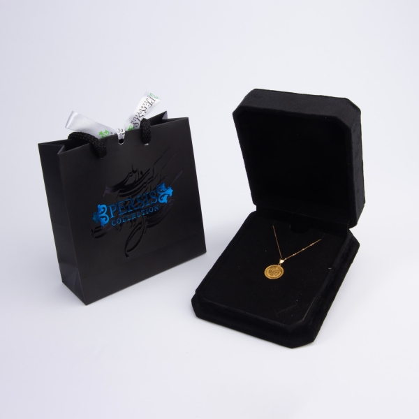Persian Pahlavi 22k Gold Coin Necklace