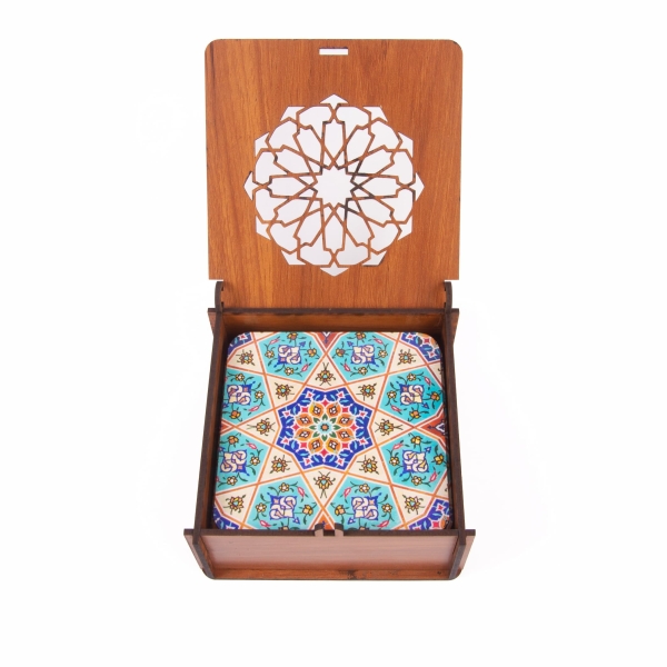 Hexagonal Sunburst Coaster – Set of 6