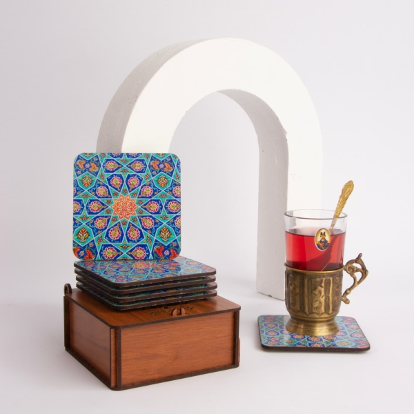 Kashan Star Coaster – Set of 6
