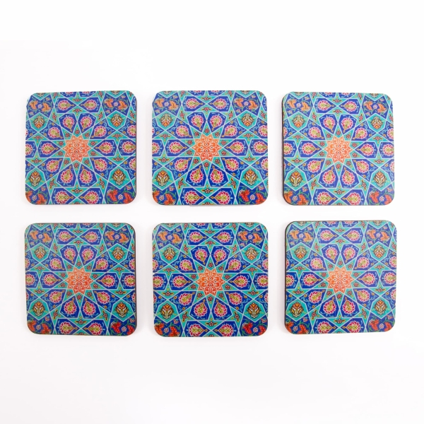 Kashan Star Coaster – Set of 6