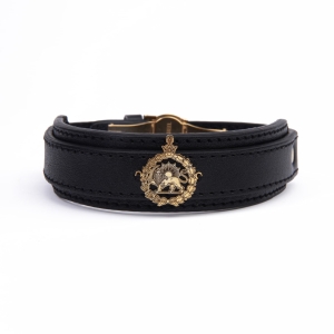 Lion and Crown Leather Bracelet