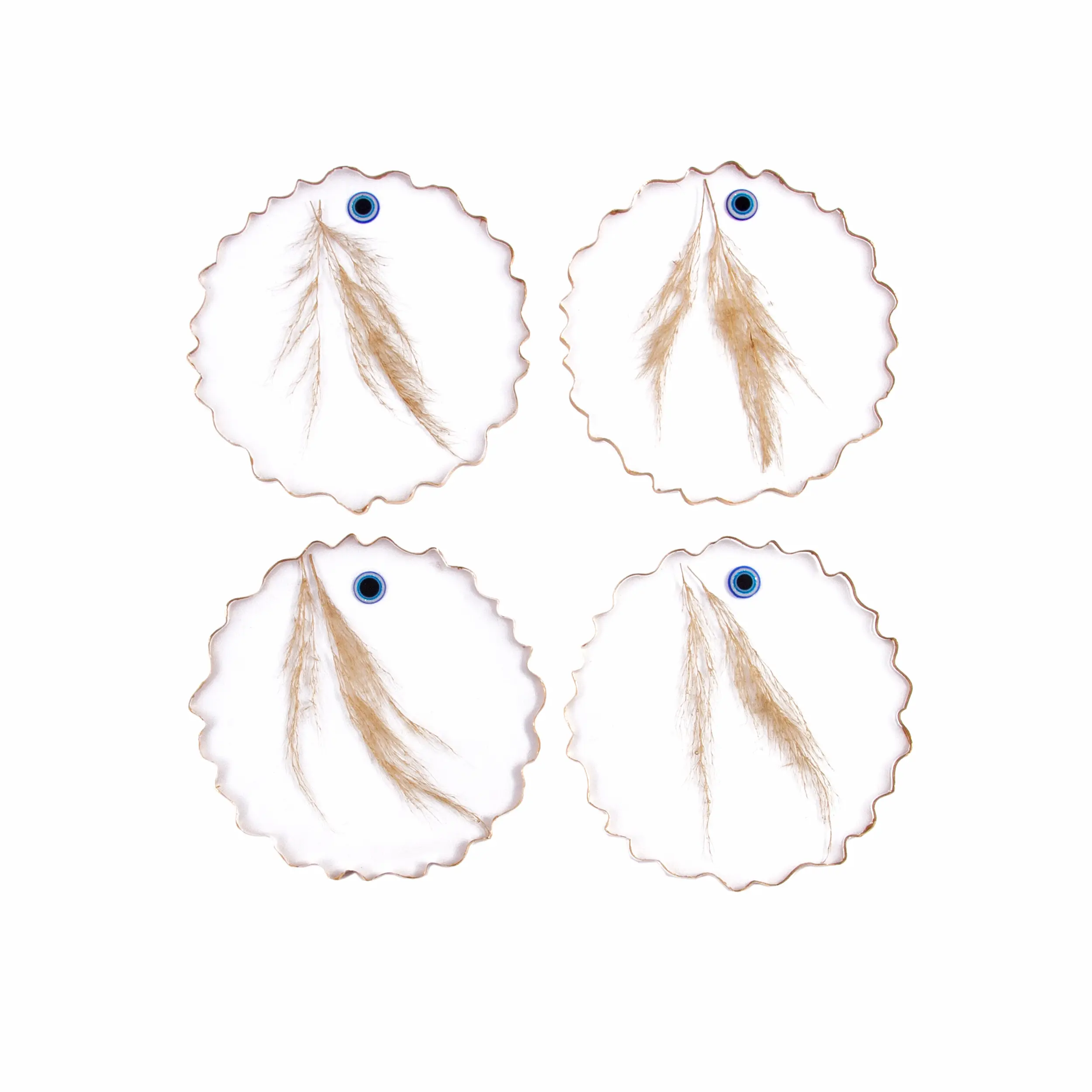 Opulent Evil Eye Coaster Set - Pack of 4