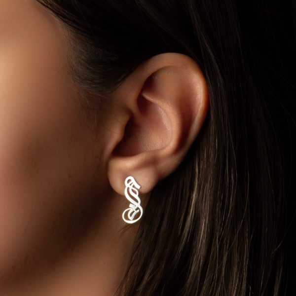 Personalised Persian Earrings – Push back