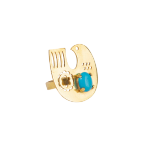 Persian Bird Turquoise Ring