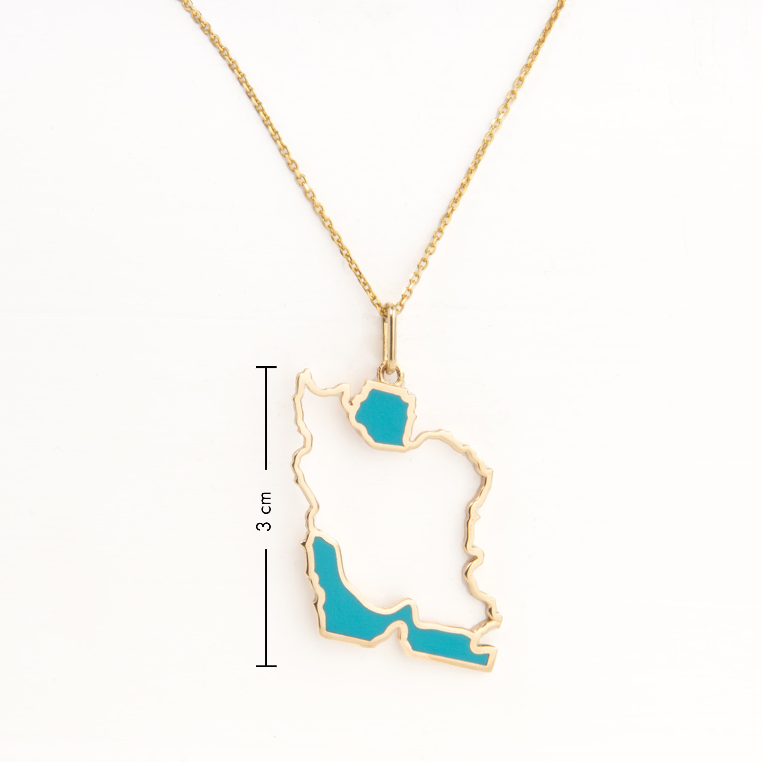 18 carat gold necklace pendant deals