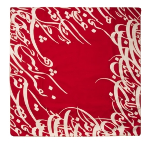 Red Calligraphy Tablecloth