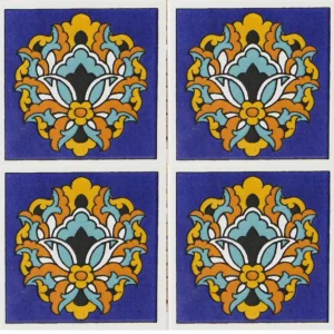 Floral Clay Tile (K107)