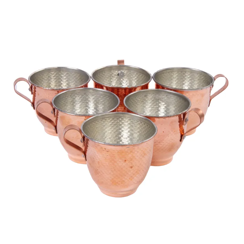 Persian Copper Mug Set of 6