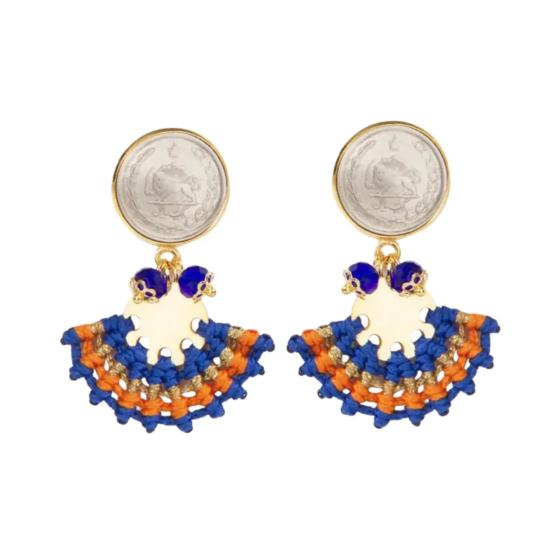 Antique Design One-Rial Earrings
